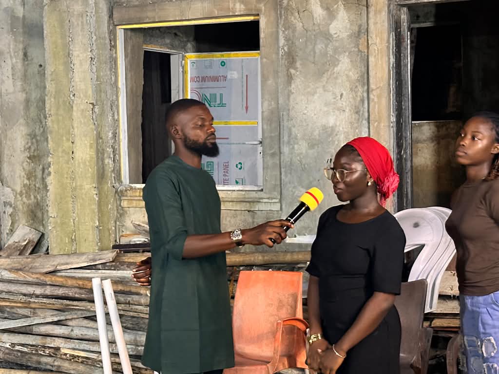A Sunday testimony being shared at Strong Hand of Jehovah